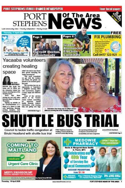 Port Stephens News Of The Area 17 APRIL 2025