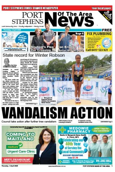 Port Stephens News Of The Area 3 APRIL 2025