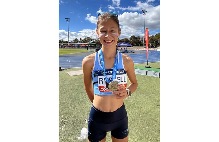 Golden girl Audrey Russell crowned national race walking champion