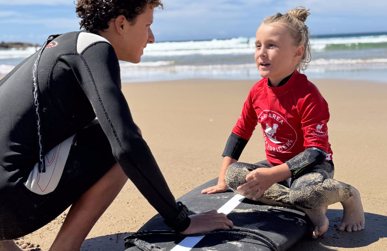 Six-year-old Port Stephens boardrider a natural in the surf