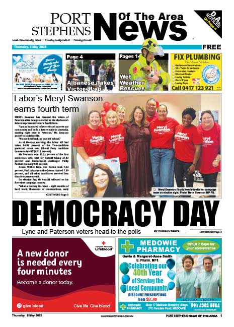 Port Stephens News Of The Area 08 MAY 2025