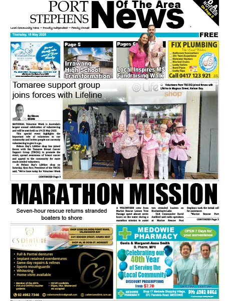 Port Stephens News Of The Area 15 MAY 2025