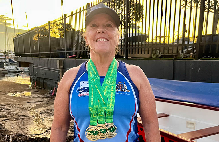 Triple national gold for Anna Bay paddler and NSW rep Janine Noonan