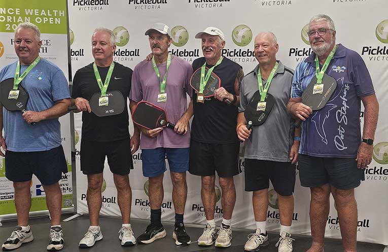 Fingal Bay’s Tony Mayers earns bronze at Victoria Open Senior Pickleball championships