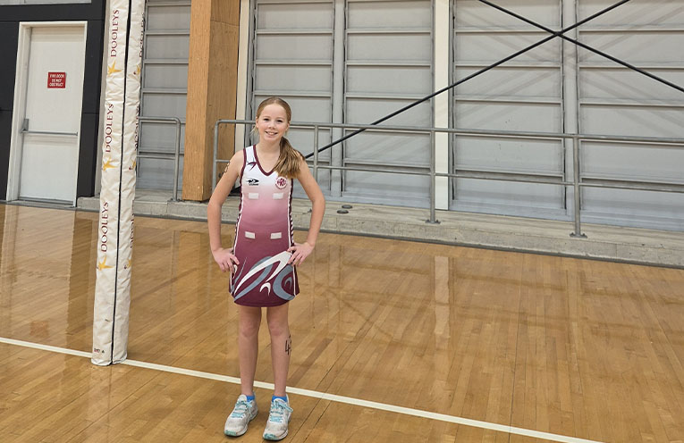 Schoolgirl Brynne Dagwell a shooting star on the netball court and athletics track
