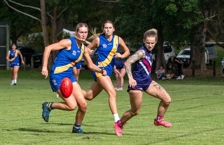 Nelson Bay women skittle Panthers in AFL’s Black Diamond Plate
