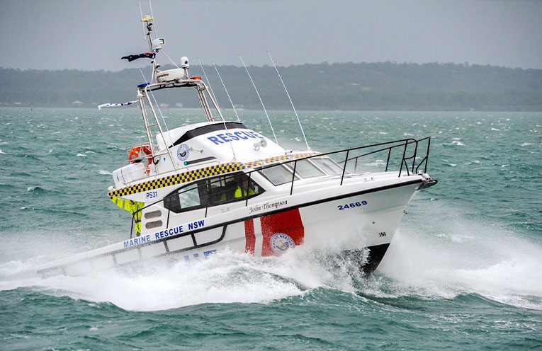 Marine Rescue Port Stephens volunteers complete medical evacuation