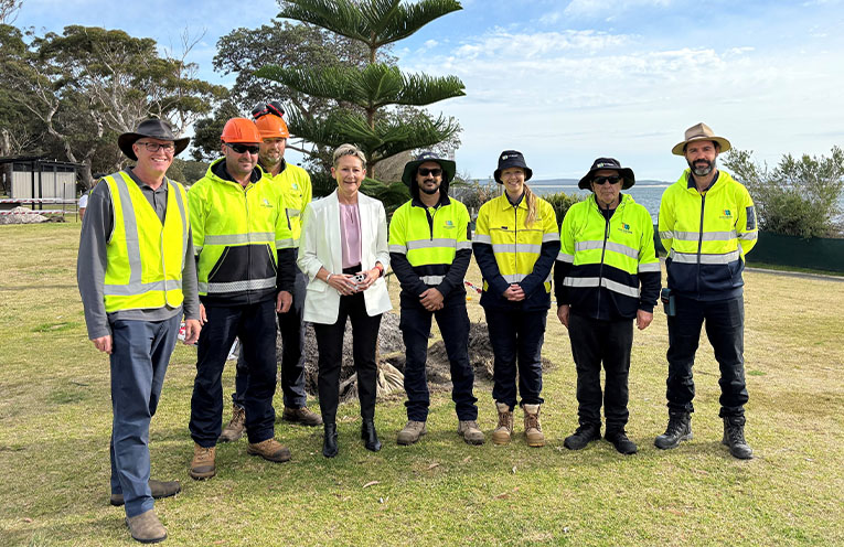 Shoal Bay tree replenishment underway to revive vandalised foreshore