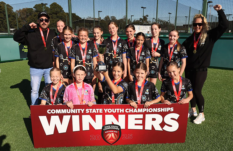 Successful rep debuts for U12 Girls at state football championships