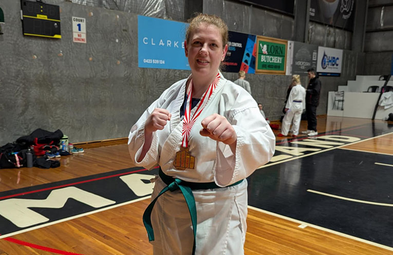 Meadowie martial arts rookie bags bronze at All Valley karate tournament