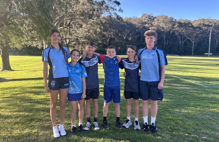 Rising Nelson Bay juniors gain selection in NSW Schools Touch Football squads