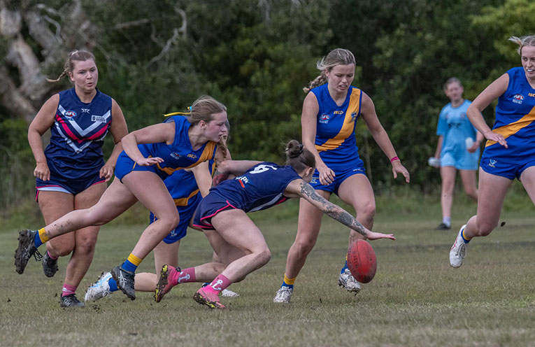 Nelson Bay Marlins roll Saints to book AFL Women’s Grand Final