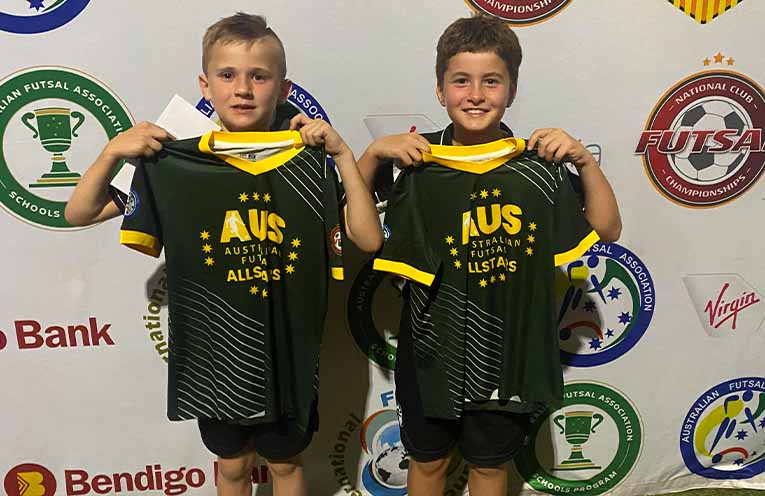 FUTSAL young guns Saxon Curtis and Teixeira Peters to represent Australia on invitational Philippines tour