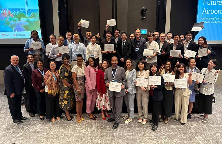 Airport representatives at the Future-Proofing Airport Development workshop in Singapore.