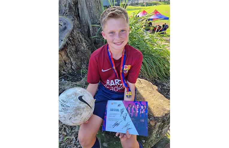 Outstanding Medowie FC junior Hudson Turner will attend an intensive 10-day invitational training camp in Spain.