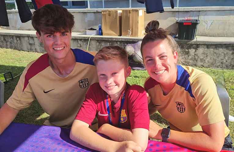 Barcelona Football Academy officials identified Hudson as a ‘special talent’ at an elite junior camp earlier this year.