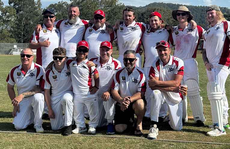 The Sharks, happy after their second straight win this season. Photo: Bowen Betts.