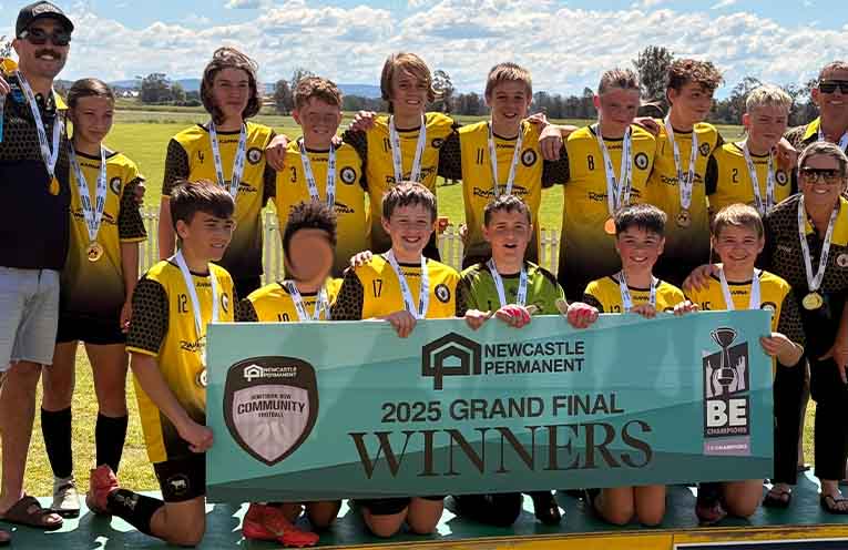 Medowie FC crowned Under 13A champions in Newcastle Football series