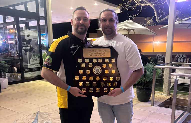 Nelson Bay FC legend Shaun Shelley honoured as Club Person of the Year