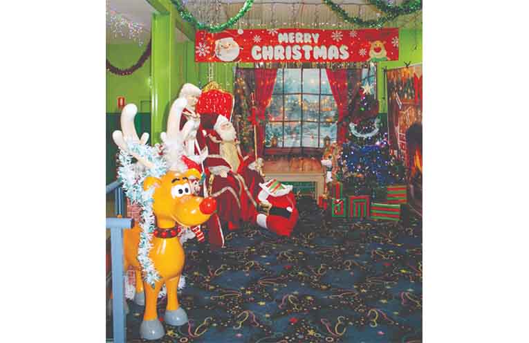 StrikeZone’s Christmas wonderland set-up is delighting families.