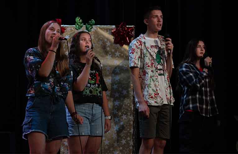 Students bring tears of happiness to local nursing home residents