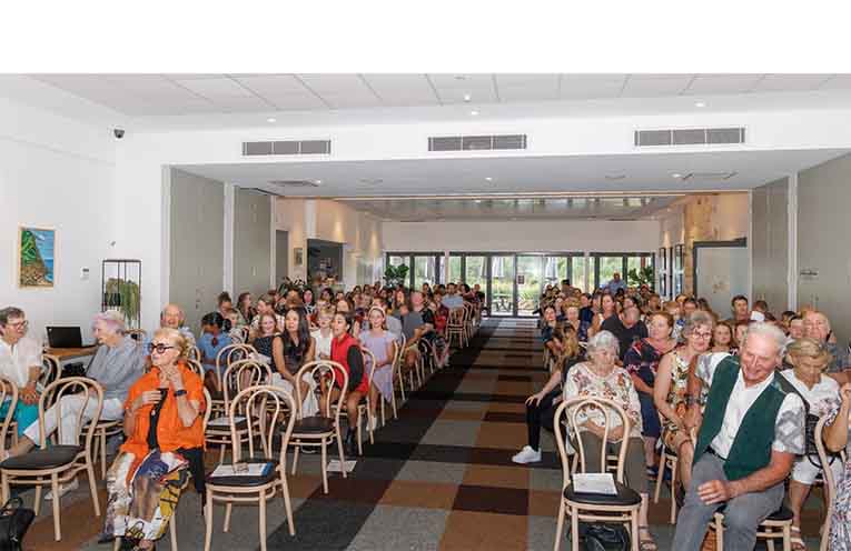 Students, Rotarians and sponsors gathered at this year’s Rotary Junior Schools Writing Competition. Photo: Henk Tobbe.