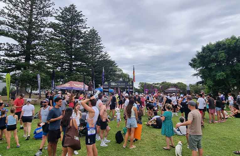 More than 700 compete in annual Hawks Nest triathlon