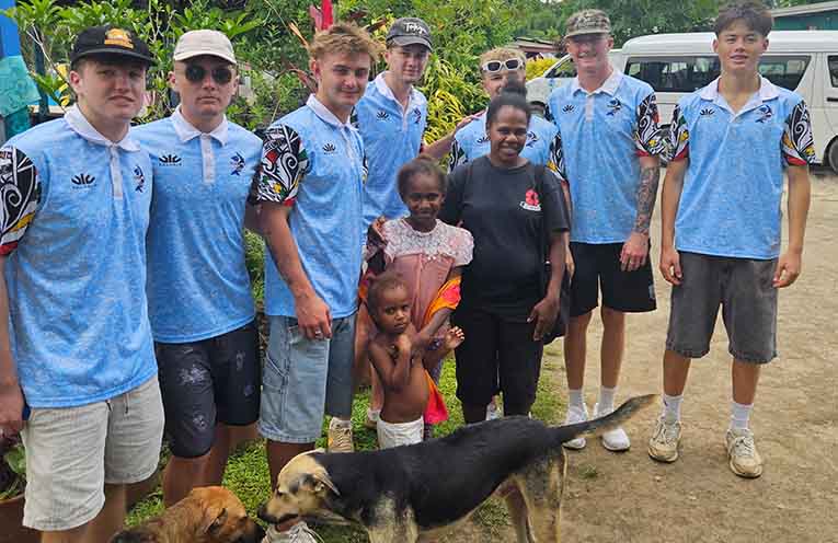 Nelson Bay Gropers Under 18s rugby tour of Vanuatu a resounding success