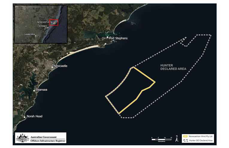 The designated zone runs between Norah Head and Port Stephens.