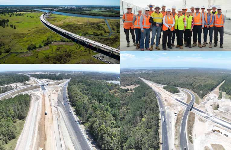 Major milestone reached with final bridge pilings installed on M1 to Raymond Terrace extension