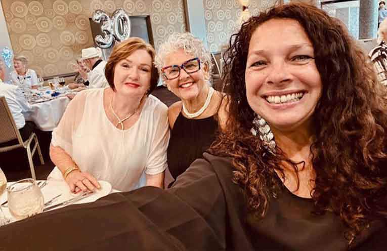 Attending the Tomaree Friendship Group 30th anniversary gala dinner.