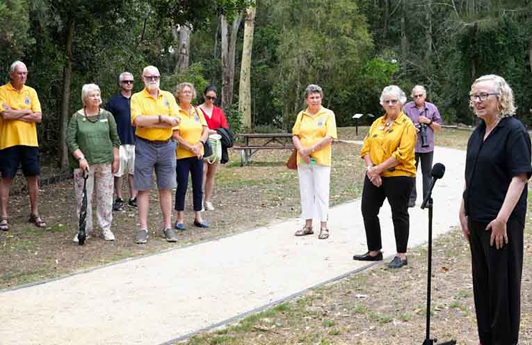Opening Ceremony of the Sensory Trail.