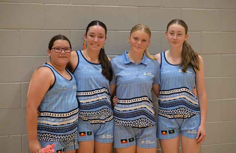 Port Stephens netballers Lucy and Maalaa in Australian Indigenous Schools squad