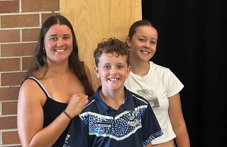 Honours for Anna Bay siblings Olivia, Maggie and Harry Feldman