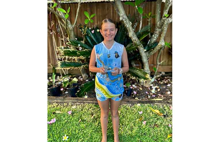 Anna Bay’s Zara McCaull is a player to watch in the U13s. She was Players’ Player at last year’s U12 championship.