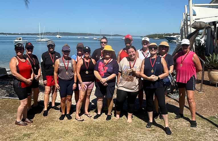 Rookies graduate from Dragon Boat paddling program