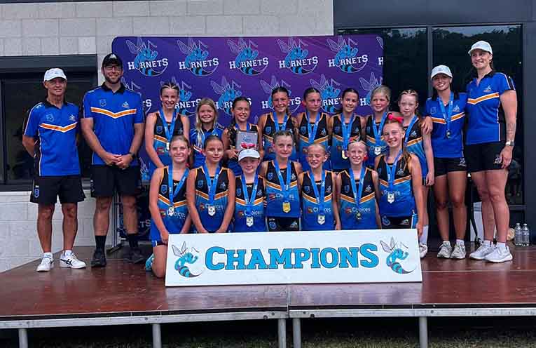 Nelson Bay Neptunes U12 Girls capture Peter Wilson Memorial Cup trophy