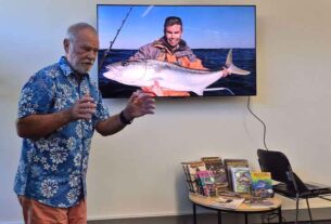 John ‘Stinker’ Clarke shares his fishing expertise during Port Stephens talk