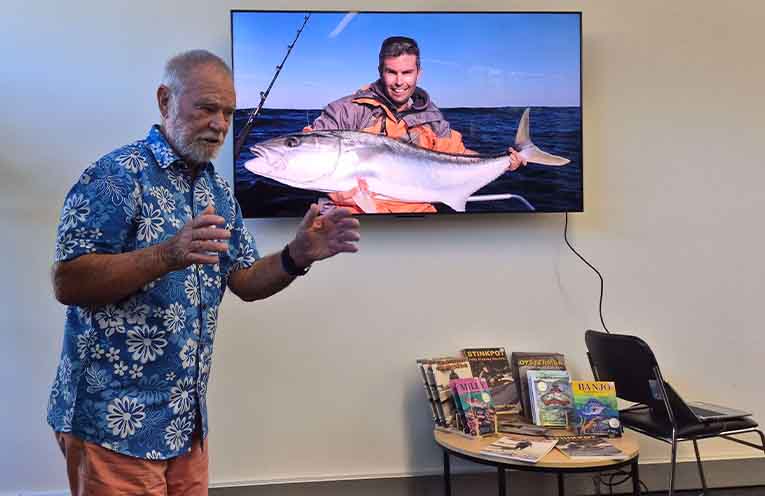 John ‘Stinker’ Clarke shares his fishing expertise during Port Stephens talk