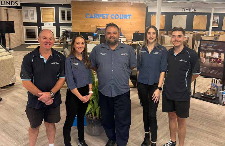 The team at Nelson Bay Carpet Court. Have you spotted their vehicles around town?