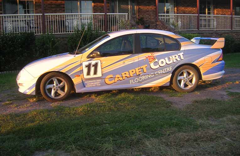 The team at Nelson Bay Carpet Court. Have you spotted their vehicles around town?