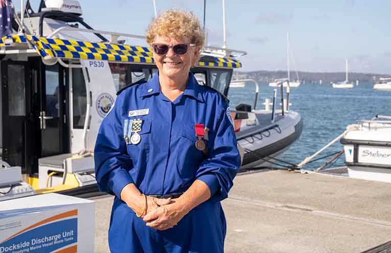 Port Stephens Marine Rescue volunteer receives Australian Bravery Medal