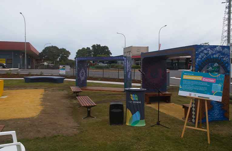 View of the new Raymond Terrace Community Corner. Photo: Nico Lombardo.