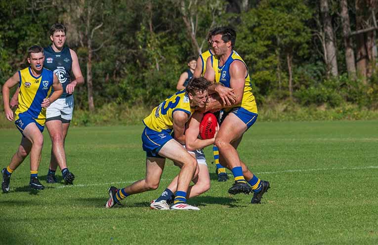 Nelson Bay Marlins men outclass Maitland Saints in AFL action