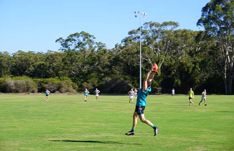 Port Stephens Power show wares in AFL Black Diamond Plate