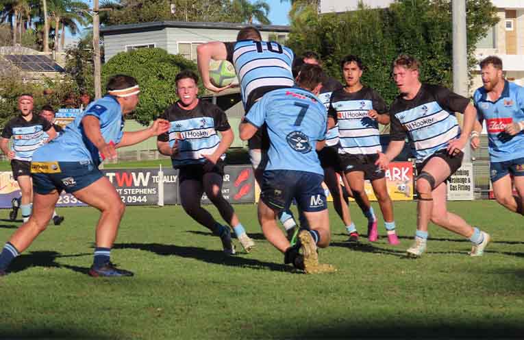 Nelson Bay Gropers zoom into title calculations with rousing victory over Scone Brumbies