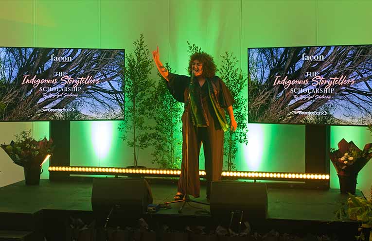 Australian Idol Casey Donovan joined the event with a special performance. Photo: Nico Lombardo.