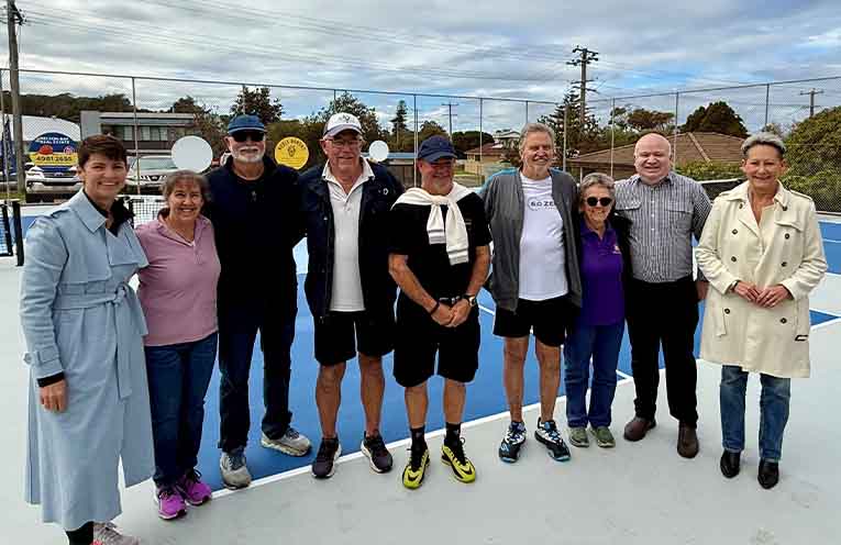 Pickleball courts opened after wondering if the ball would even bounce