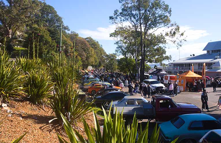 Thousands of visitors showed up at the biggest edition of the Port Stephens Car Show yet. Photo: Nico Lombardo.
