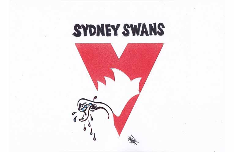 Sad swan